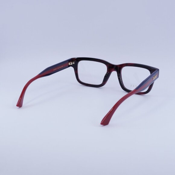 Gucci GG1865O 003 Eyeglasses Dark Red Havana/Blue/Red 50mm Square Frame - Picture 9 of 10